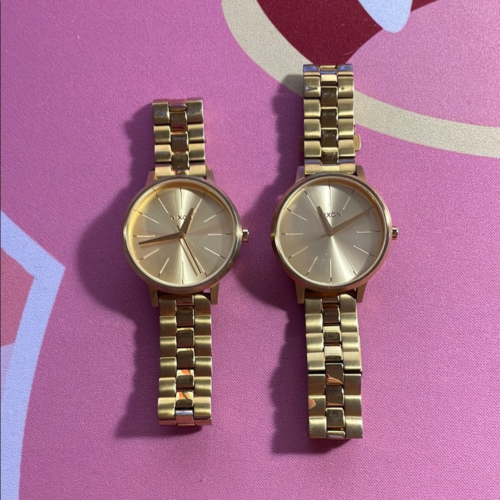 Gold Nixon Kensington Watches (2)